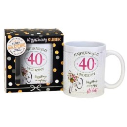 Kubek na 40 urodziny dla kobiety (rower) 3309-UR19-40