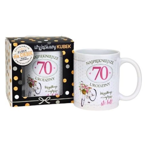 Kubek na 70 urodziny dla kobiety (rower) 3309-UR19-70
