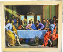 Obraz w drewnianej ramie 20 x 25 - Ostatnia Wieczerza