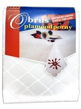 Obrus plamoodporny biały 140x180cm