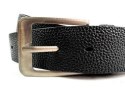 Pasek czarny do spodni 125cm