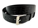 Pasek czarny do spodni 3,5 x 125cm czarny