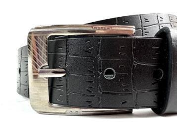 Pasek czarny do spodni 3,5 x 125cm czarny