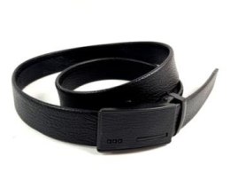 Pasek czarny do spodni automat 125cm