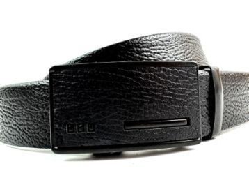 Pasek czarny do spodni automat 125cm