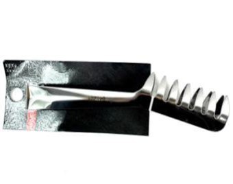 Szczypce metalowe do sałatek makaronu spagetti grilla 21cm