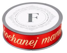 Wstążka czerwono złota 3cm x 10mb KOCHANEJ MAMIE - 226141 .Z
