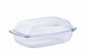 Żaroodporne naczynie do pieczenia prostokątne 5 l + 2 szklanki żaroodporne