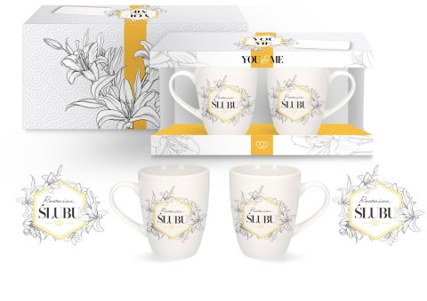 Zestaw 2 kubków 300ml Rocznica Ślubu YOU&ME