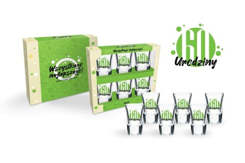 Zestaw 6 kieliszków 35ml Green - 60