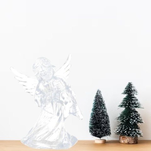 Aniołek świecący led figurka lampka ozdobna multikolor wkład do znicza PID1752