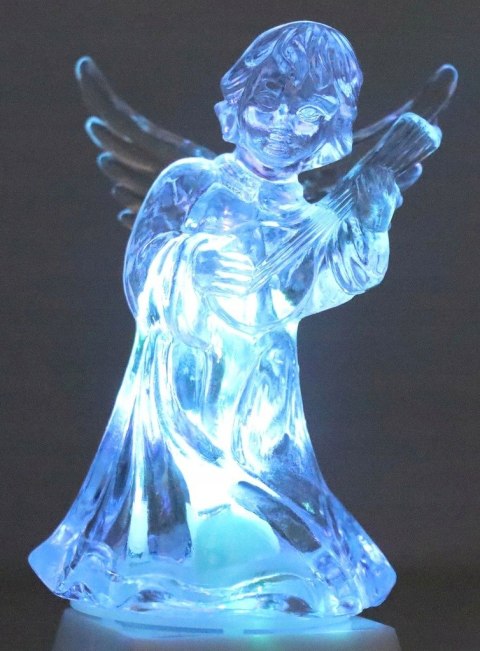 Aniołek świecący led figurka lampka ozdobna multikolor wkład do znicza PID1752
