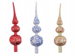 Czubek na choinkę 28,5cm mix kolorów