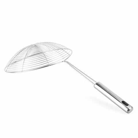 Ergonomiczna stalowa łyżka cedzakowa szumówka Pajęczynka 20 cm