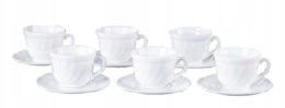 Filiżanki 190ml. + spodki komplet 6 szt. Eva