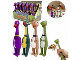 Gryzak piszczałka gumowa motyw dinozaurów 23cm k575