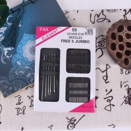 Igły do szycia ręcznego igła mix rozmiarów karnet 55 szt. zestaw PID1271