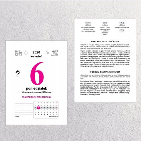 Kalendarz zdzierak 2026 KUCHNIA POLSKA