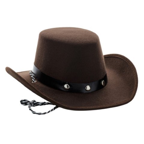 Kapelusz kowbojski brązowy 54-56