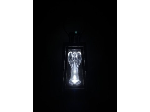 Lampion led z kloszem i aniołem - 20cm lam36524