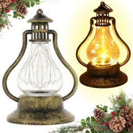 Lampion na roraty adwentowy 13cm latarenka lampka led z drucikiem L5