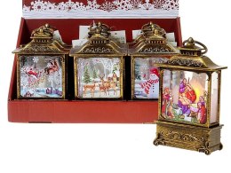 Lampka ledowa lampion z motywem świątecznym