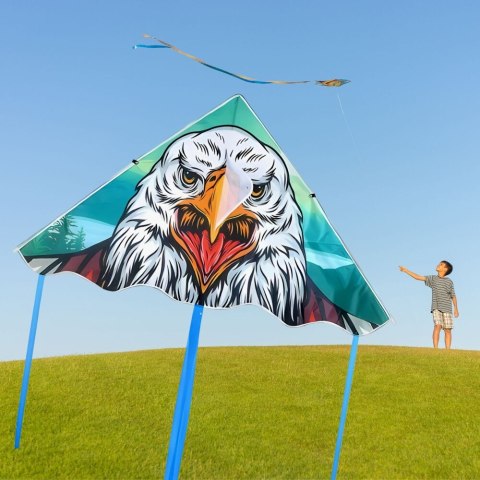 Latawiec 58 cm dla dzieci z wstążkami i linką kolorowy duży trójkątny mix 150cm V2