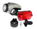 Oświetlenie rowerowe przód tył lampka do roweru 5+5 led + 5 baterii gratis PID0086