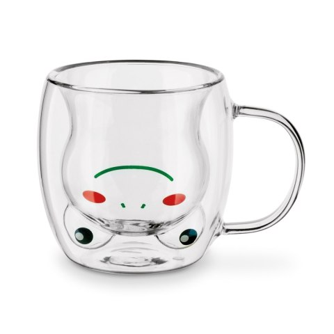Pojedyncza szklanka ze szkła borokrzemowego z podwójnymi ściankami Sublime Żabka 230 ml