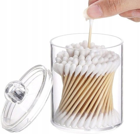 Pojemnik na patyczki do uszu waciki kosmetyczne higieniczne organizer akryl PID0668