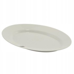 Półmisek szklany 36cm biały szkło hartowane BLANCA