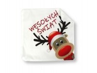 Poszewka na poduszkę świąteczna 40 x 40cm RENIFER MTO-PX02
