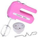 Różowy interaktywny mikser z dwoma końcówkami robot kuchenny + miska ZA5869