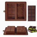 Silikonowa forma do czekolady 2w1 - domowy zestaw do tworzenia czekolady dubajskiej 21 x 19cm podwójna PID1650
