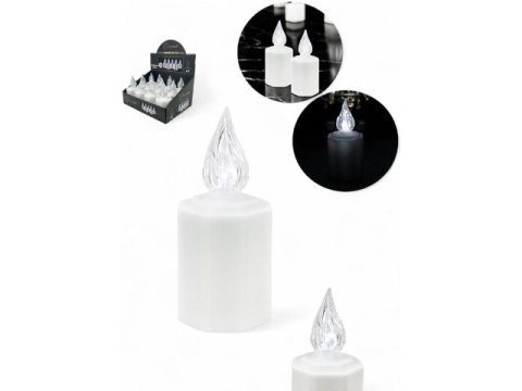 Świeczka led / wkład do zniczy 11cm a7155w-w