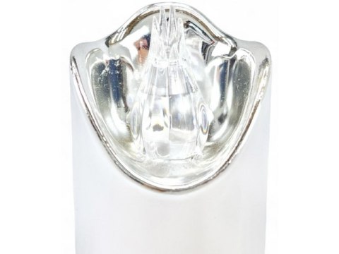 Świeczka led / wkład do zniczy 15cm z krzyżem