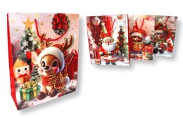 Torba prezentowa 12szt. świąteczne 44 x 32 x 11cm mix PPR-C44