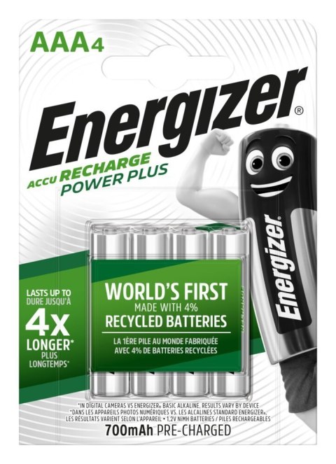 Akumulatorki Energizer POWER PLUS R3 AAA 700mAh 4szt.