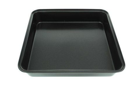 Blaszka do pieczenia zapiekania czarna kwadratowa 27 x 4,5 cm BLS-114