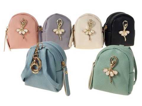 Brelok plecak 10 x 8x 4cm zapinany zamkiem błyskawicznym