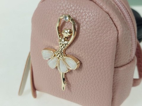 Brelok plecak 10 x 8x 4cm zapinany zamkiem błyskawicznym