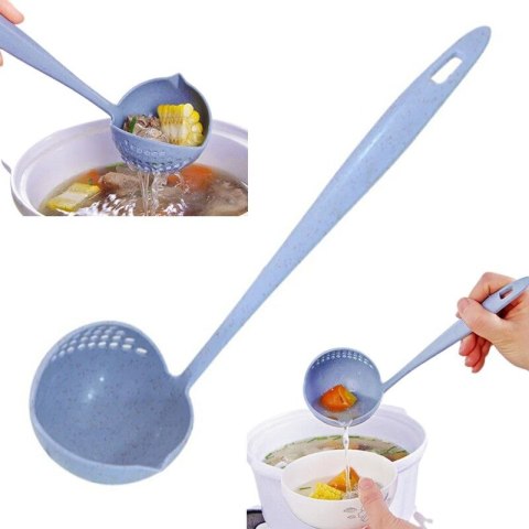 Chochelka chochla z durszlakiem do zupy sitko cedzak cedzakowa durszlak 2w1 PID0707
