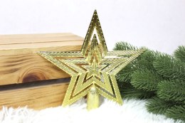Czubek choinkowy plastikowy GWIAZDA 19 x 19 cm XDO-50520