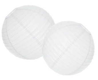 Dekoracyjny lampion papierowy biały śr.30 cm NGY02032 1754374