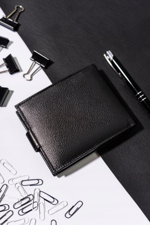 Duży pojemny portfel męski ze skóry naturalnej R-N992L-PDM-3272 BLA