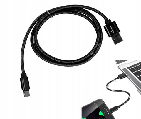 Kabel przewód ładowarka oplot usb typ C PID0847
