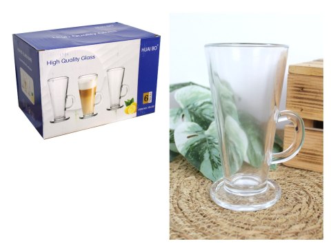 Kubek szklanka 270 ml wysoka 15 x 7 cm SZC-2401