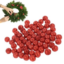 Kuleczki styropianowe brokatowe dekoracyjne ozdobne kulki PID1759