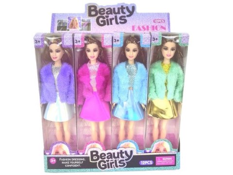 Lalka 30cm futrzana kamizelka