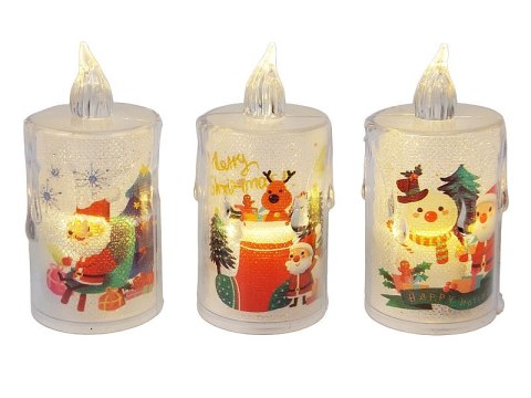 Lampka led 6cm z motywem świątecznym 24 x 16 x 8cm